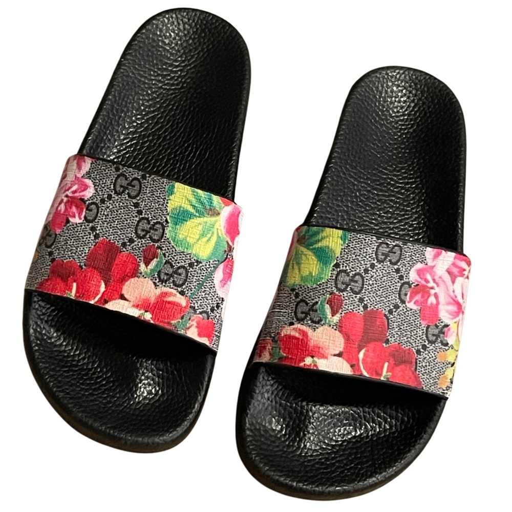Gucci GG blooms slides sandals size 38
